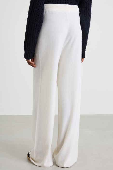Pantaloni in lana e cashmere