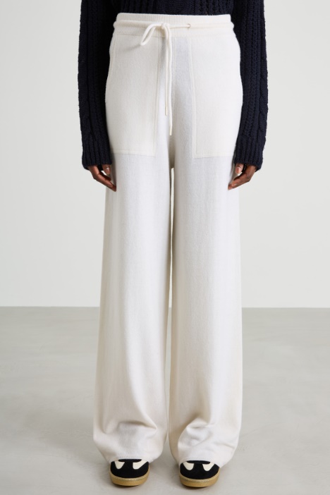 Pantaloni in lana e cashmere