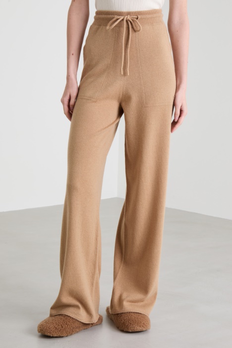 Pantaloni in lana e cashmere