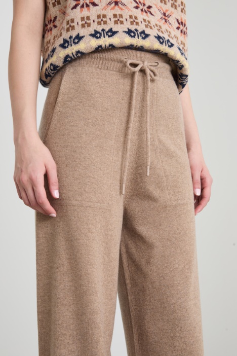 Pantaloni in lana e cashmere