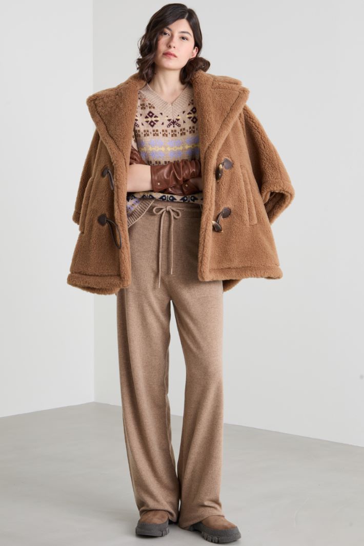 Pantaloni in lana e cashmere