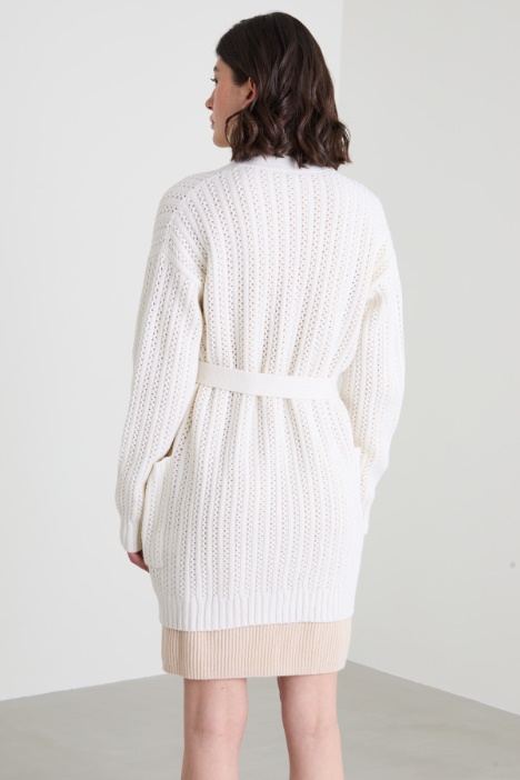 Cardigan in lana e cashmere