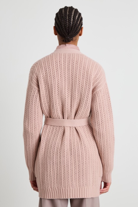 Cardigan in lana e cashmere