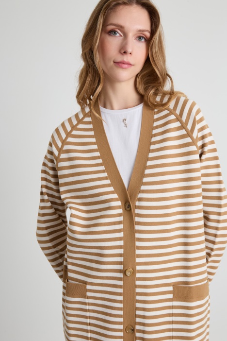 Cardigan in maglia jacquard
