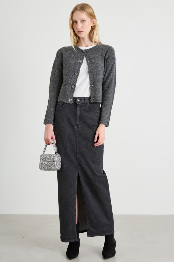 Cardigan con bottoni gioiello Intrend - 3