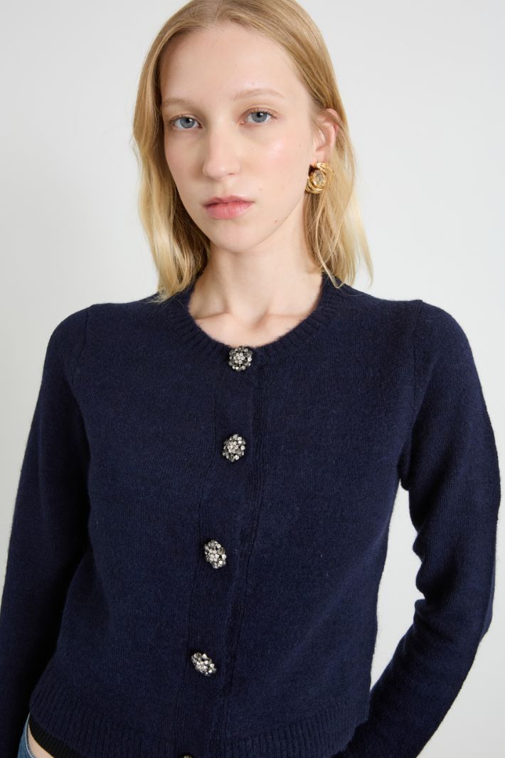 Cardigan con bottoni gioiello Intrend - 4