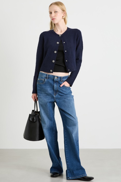 Cardigan with jewel buttons Intrend