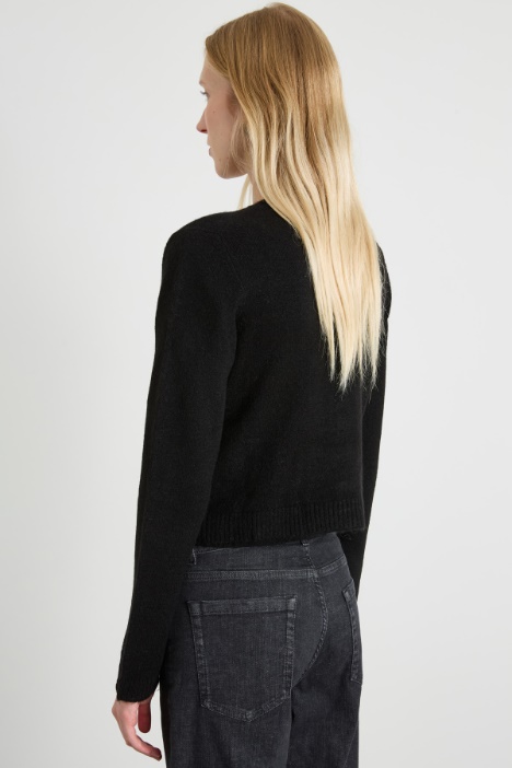 Cardigan con bottoni gioiello