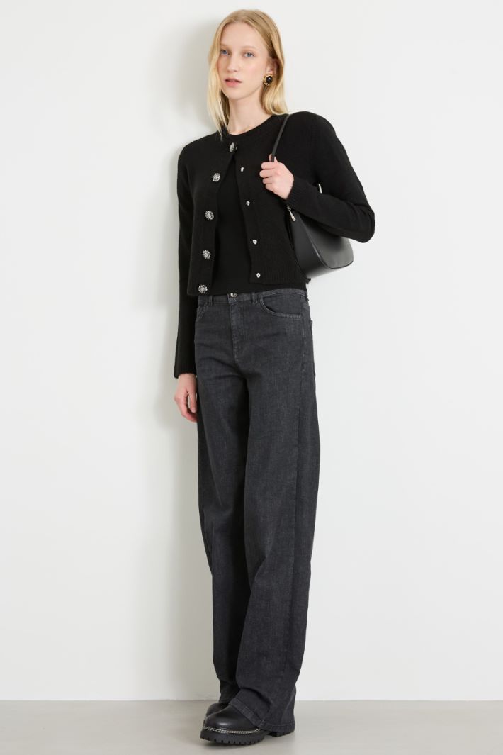 Cardigan con bottoni gioiello Intrend - 3