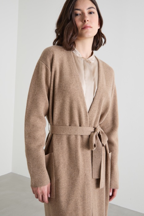 Cardigan in lana e cashmere
