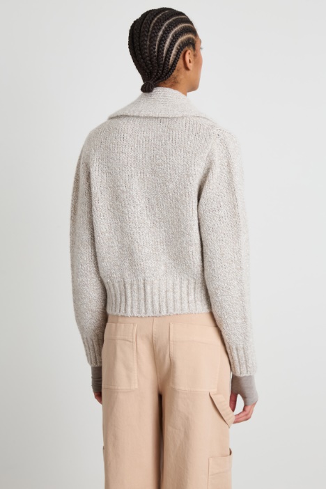 Cárdigan de hilo brillante