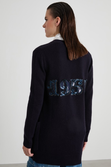Long sequinned cardigan Intrend - 3