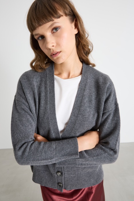 Cardigan boxy