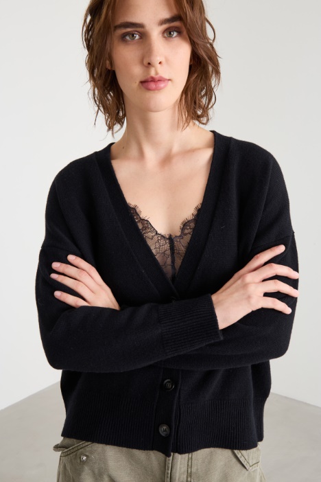 Cardigan boxy