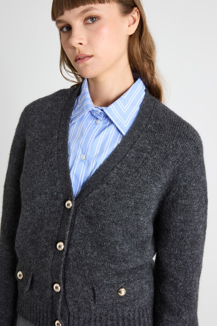 Cardigan in mohair Intrend - 3