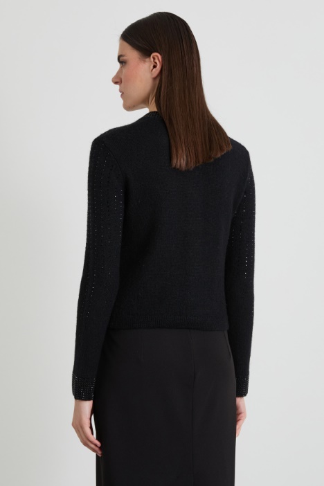 Cárdigan fino con pedrería