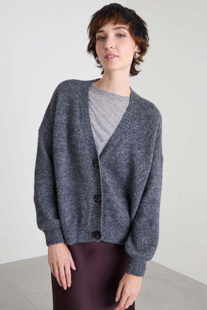 Cardigan in misto alpaca e cotone  Intrend - 2