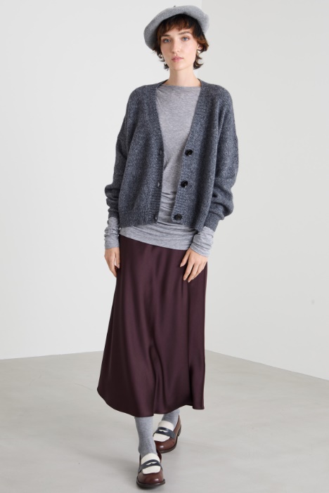 Cardigan in misto alpaca e cotone  Intrend