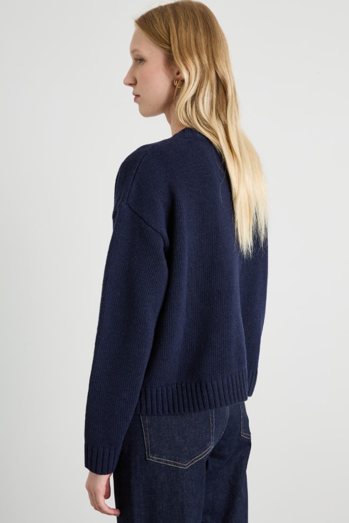 Cardigan in filato di pura lana Intrend - 2