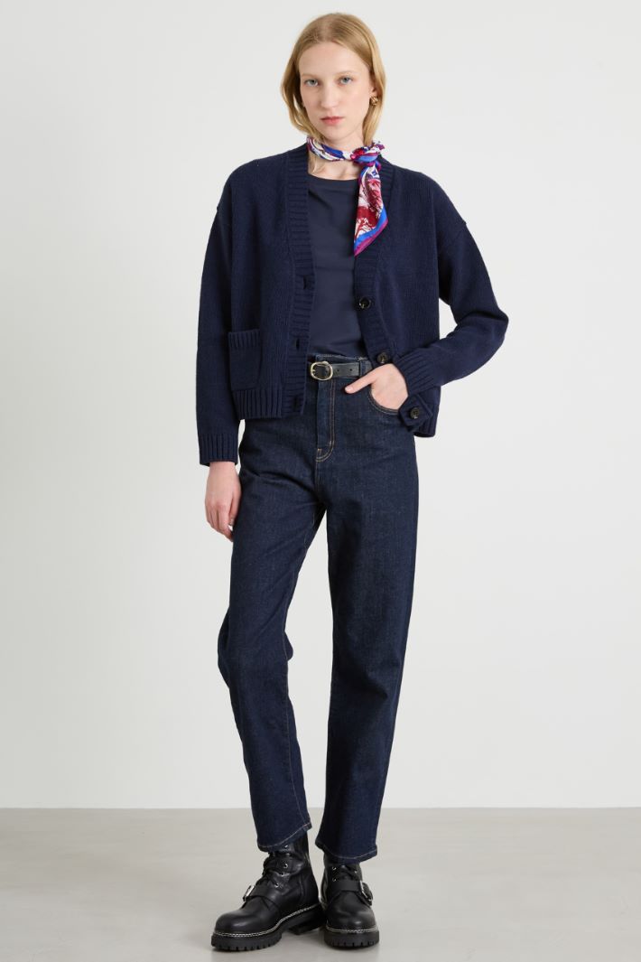 Cardigan in filato di pura lana Intrend - 3