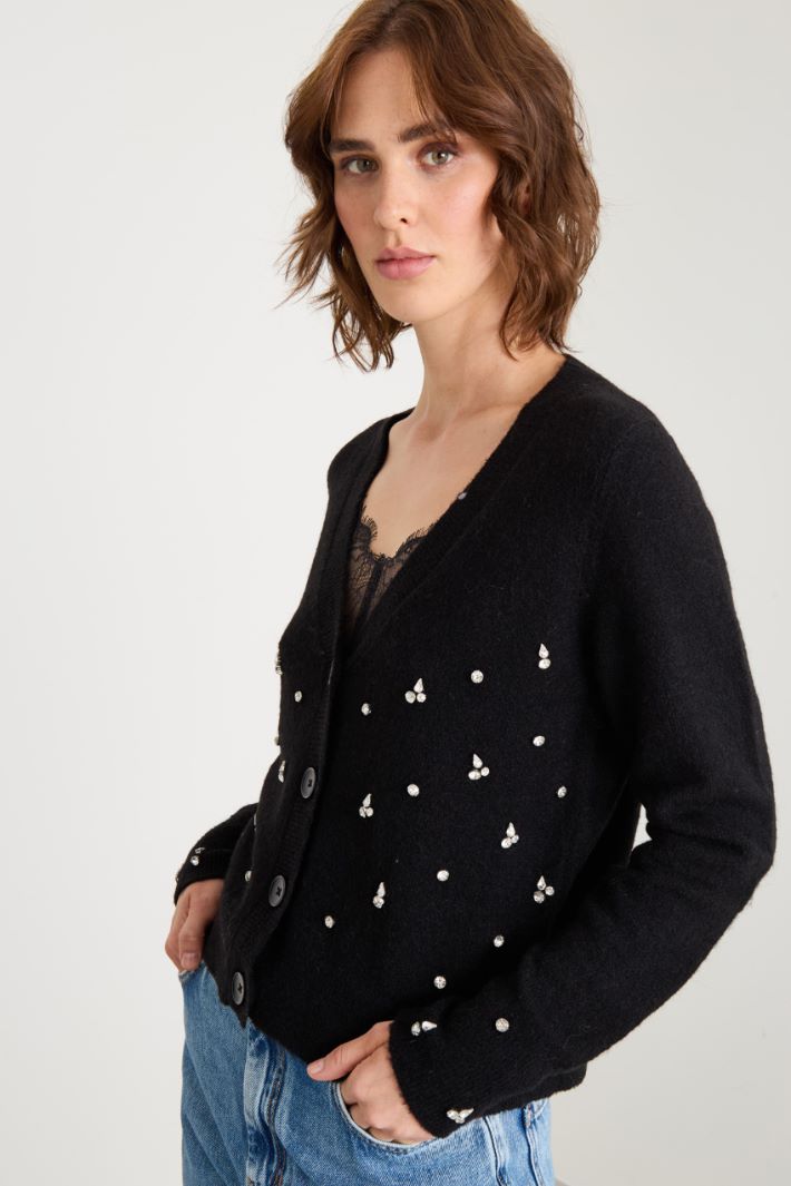 Cardigan with stones Intrend - 3