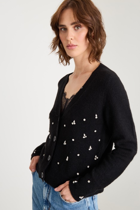 Cárdigan con piedras