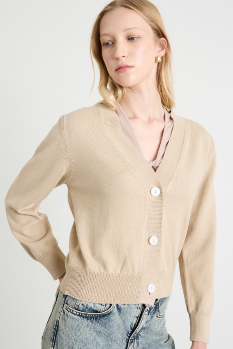 Cardigan in cotone