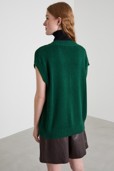 Gilet over in cotone