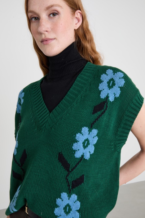 Gilet over in cotone