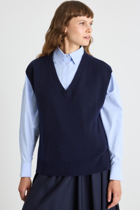 Gilet con ampio scollo a V Intrend