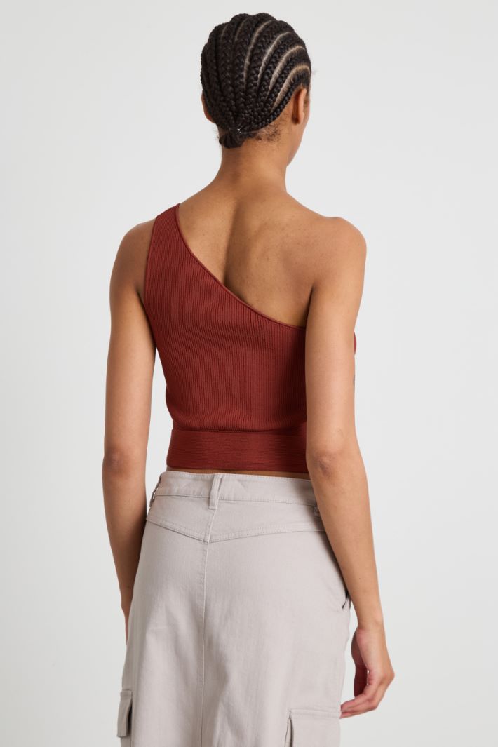 Knit one-shoulder top Intrend - 2