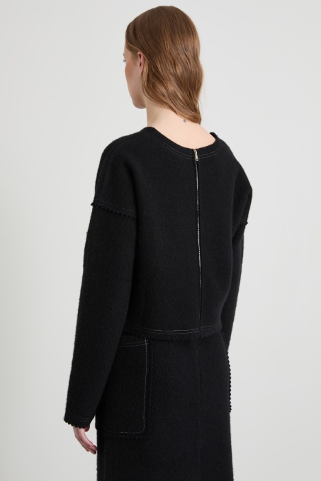 Maglia effetto feltro