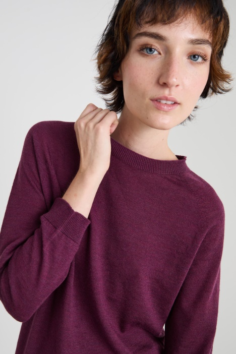 Maglia regolare con scollo a giro