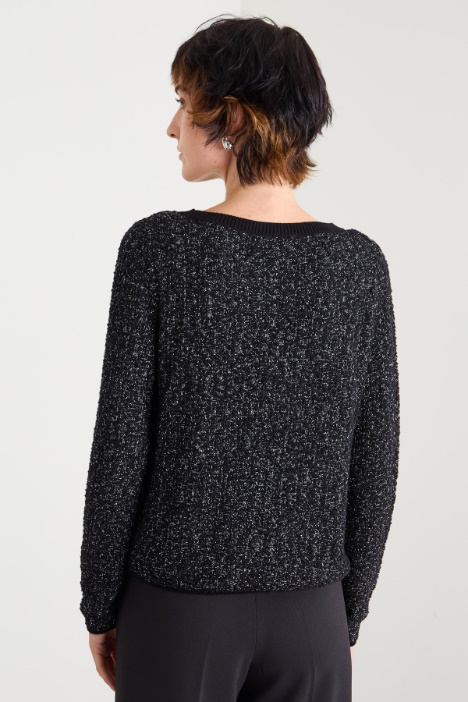 Maglia in filato bouclé