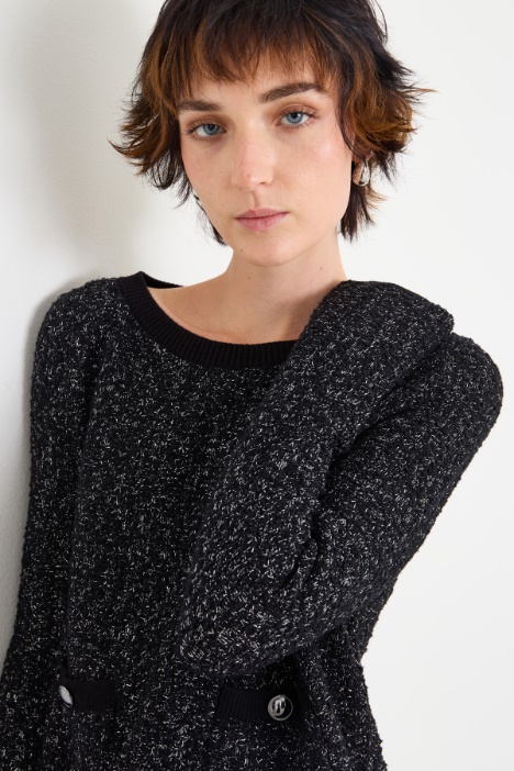 Maglia in filato bouclé