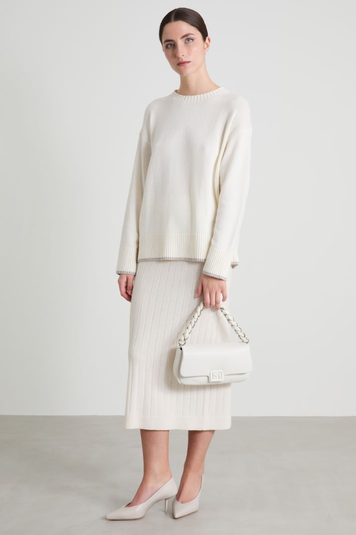 Maglia con bordi lamé Intrend - 3