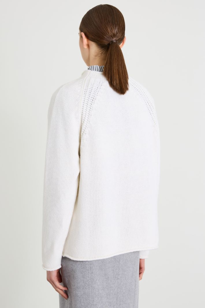 Maglia con dettaglio a treccia