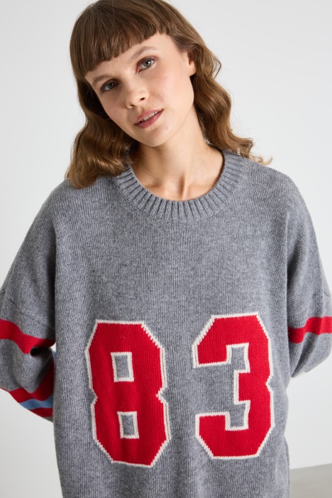 Suéter con intarsia