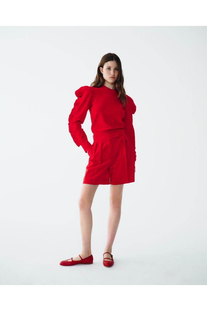 Sweater with ruffles on the sleeves Intrend - 5