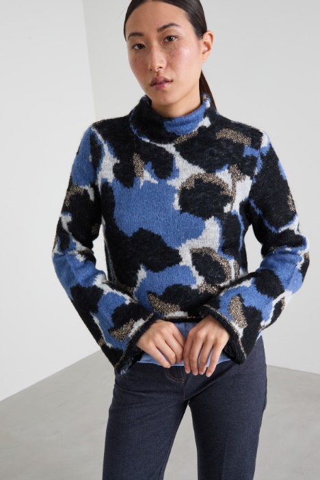 Maglia jacquard lamè Intrend