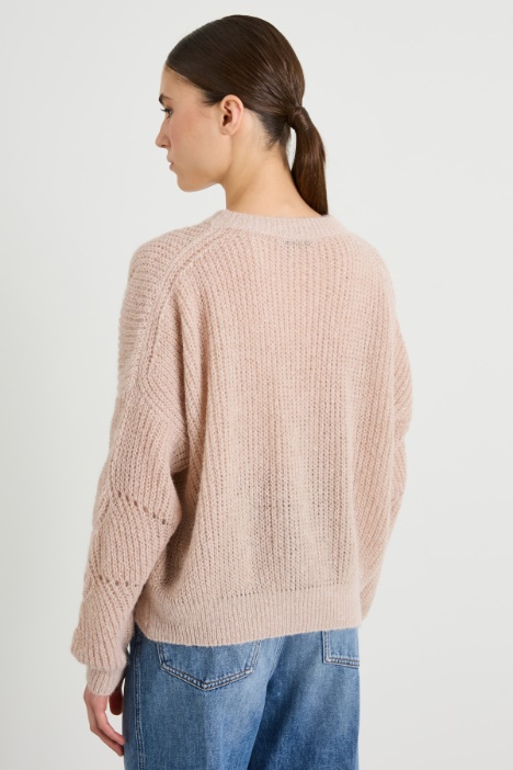 Maglia lamè in alpaca