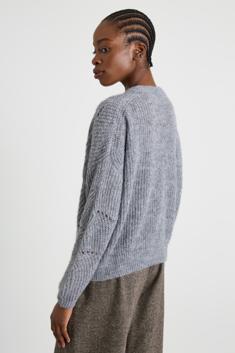 Maglia lamè in alpaca