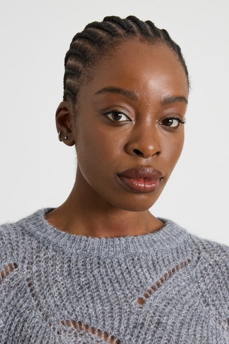 Maglia lamè in alpaca