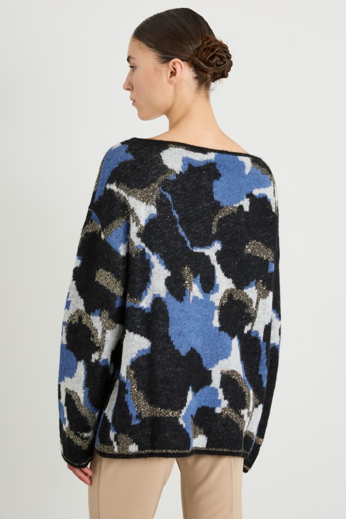 Sequinned jacquard sweater Intrend - 2