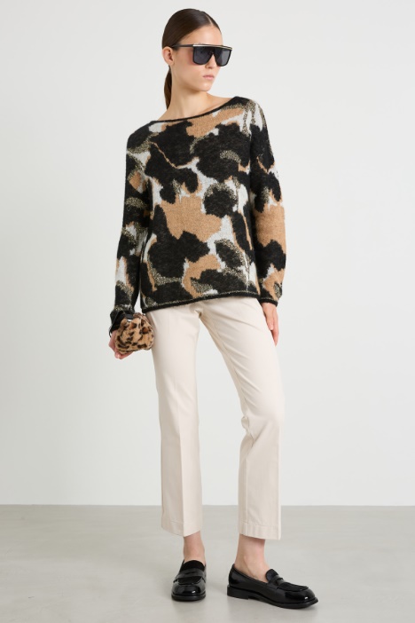 Sequinned jacquard sweater Intrend
