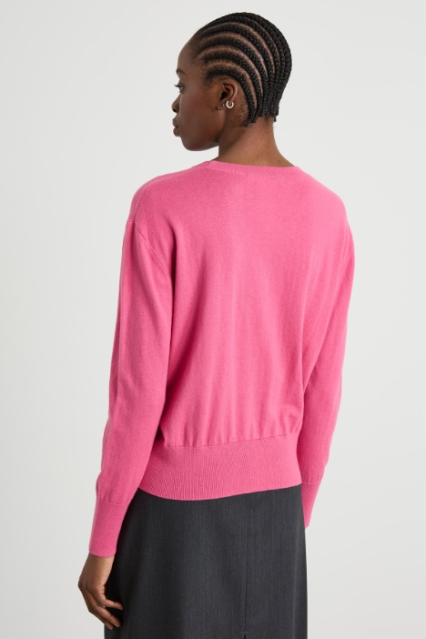 Maglia in cotone e cashmere