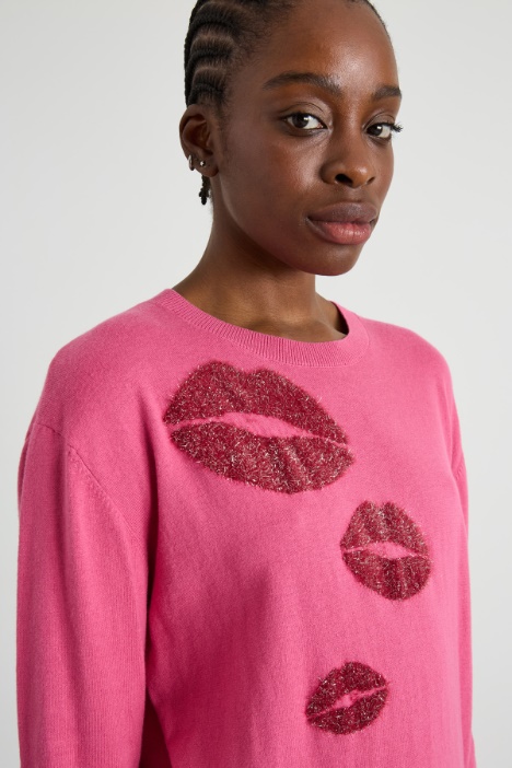 Maglia in cotone e cashmere