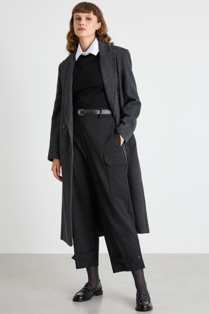 Sweater with removable collar Intrend