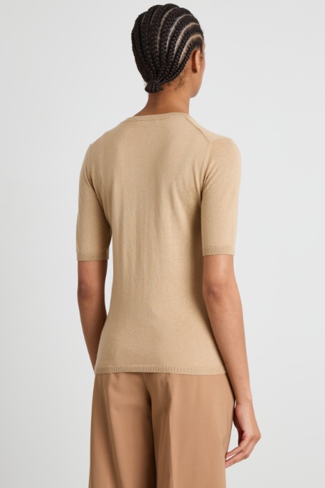 Jersey fino de seda y cachemira