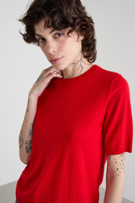 Maglia in seta e cashmere